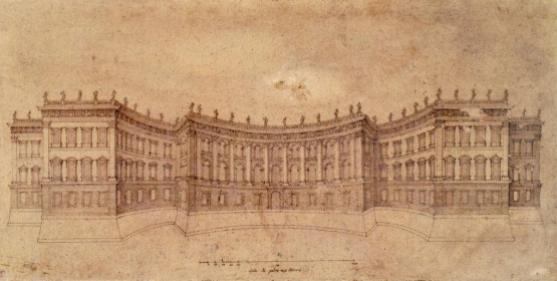 Bernini. Segundo proyecto para el Louvre