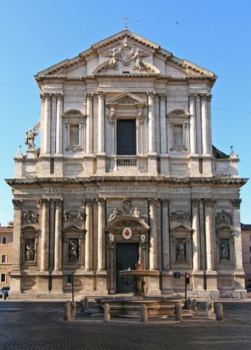 Carlo Maderno. Fachada de Sant'Andrea della Valle. Roma. Foto: Wikipedia