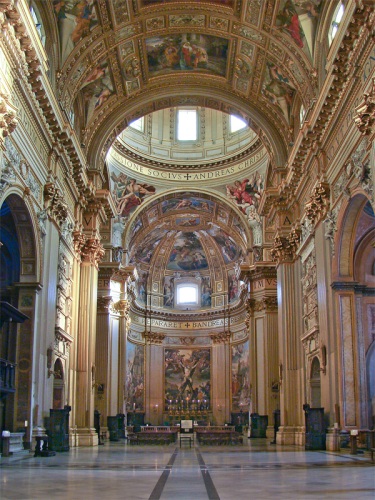 Interior de Sant'Andrea della Valle. Foto: Wikipedia