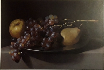 Giovanni Battista Crescenzi. Bodegón con uvas y peras. colección privada.
